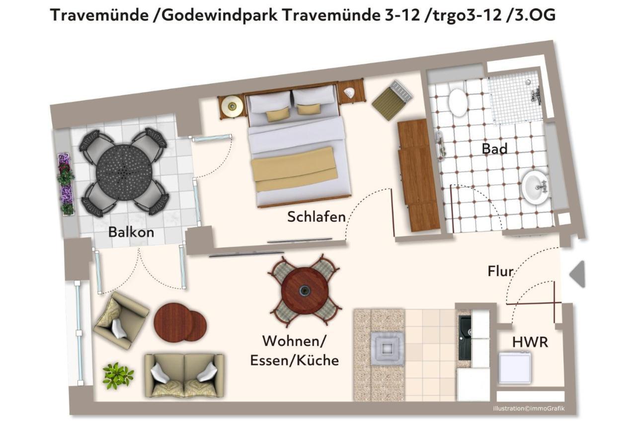 Apartamento Godewindpark Travemünde Godewindpark Travemünde 3-12 Lubeca Exterior foto